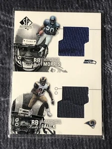 2002 SP Authentic Threads Double Card #AT2MF Maurice Morris/Marshall Faulk - Picture 1 of 3