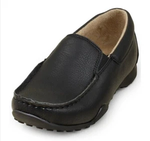 Boys Size 12 Shoes Childrens Place Dress Shoes Loafers Black - Picture 1 of 4