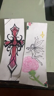 Lote de 2 marcas de libros arte cruzado dibujo arte carcelario dibujo arte carcelario Foto 1 de 4