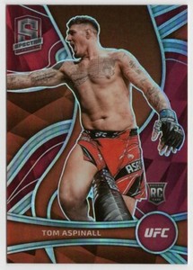 2022 Panini Chronicles UFC Spectra Tom Aspinall Red Prizm Holo /199 (RC) ROOKIE