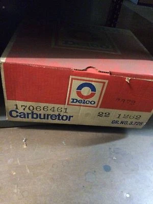 Delco Rochester Carburetor 17066461 1980 Buick Chevy Olds Pontiac 231 22-1262 - Image 1 of 2