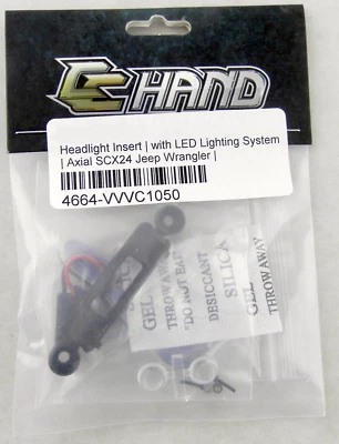 Headlight Insert w/LED Lights for Axial SCX24 Jeep Wrangler - CCHand #VVV-C1050 - Image 1 of 3