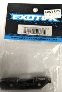 Peso de montaje en brazo Exotek Racing 'C' latón negro para B6 B6D 1722 - Imagen 1 de 2