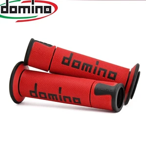 MANOPOLE DOMINO A450 MOTO SCOOTER STRADALI Rosso Nero ON ROAD RACING Forate - Imagen 1 de 4