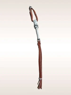 Charro Saddle Horse Quirt Whip Cuarta Charra Chicote De Cuero Chumete Gruesa - Image 1 of 2
