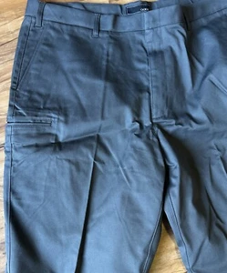 Oobe Dark Gray Men's Work Pants 42 X 32  Casual Dress Leg Pocket NWOT - Picture 1 of 10