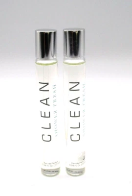 Lot / 2 Clean Shower Fresh Eau De Parfum Rollerball ~ 0.34 oz / 10 ml (x2) ~ - Image 1 of 2