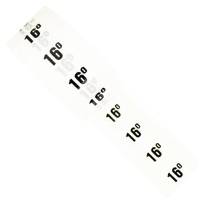 16 grados - cinta de identificación de tubería impresa en blanco (ID) - Imagen 1 de 1