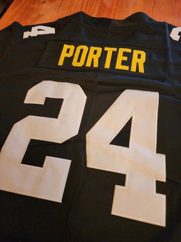 Joey Porter Jr Black Steelers #24 Jersey Size L Cover