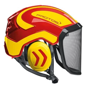 PROTOS HELM ROT + GELB Pfanner Protos Integral Baumpflegerhelm Klettern - Bild 1 von 1
