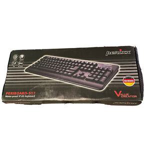 Perixx PERIBOARD-517 Wired Washable USB Keyboard Certified with IP 65 Level B...