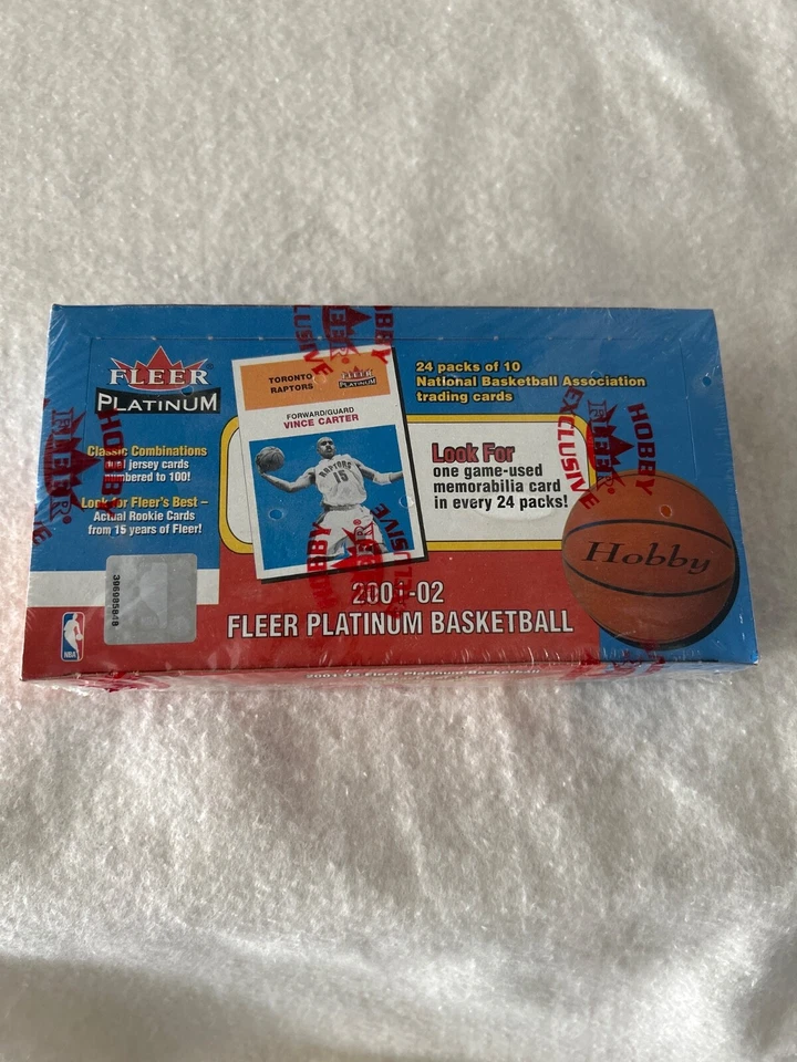 NBA 2001-02 Fleer Platinum Basketball Factory Hobby Box - 24 Packs