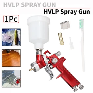 HVLP Mini Gravity Feed Air Nozzle Spray Paint Gun 125ML Cup F Furniture Painting - Picture 1 of 8