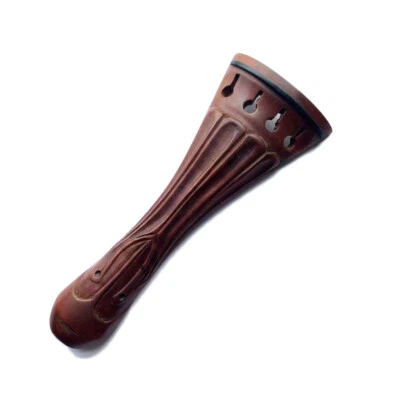 4/4 Violin Carved Tailpiece Jujube Wood with Carve Figure Hand Carving - Image 1 of 3