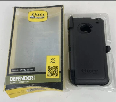 New Original Otterbox Defender Series Case for HTC One - w/ Holster - Black - Image 1 of 2