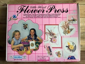 VINTAGE HANSA TOY - LITTLE FLORIST FLOWER PRESS - GREAT RETRO SET - Bild 1 von 18