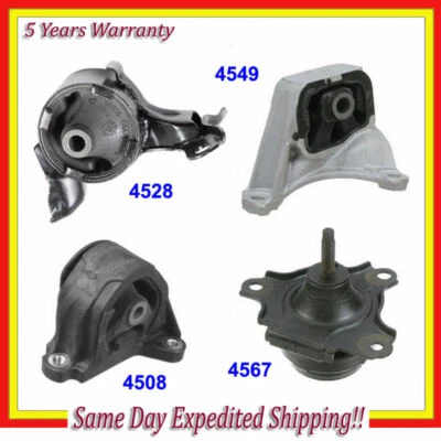 Montaje de motor y transmisión para Honda Civic 2002-2005 2,0 L SI juego 4 piezas M238 nuevo Foto 1 de 4