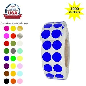 Royal Green Color-Coding Dot Stickers on Rolls 10MM (3/8 Inch) 3000 Labels  - Bild 1 von 34