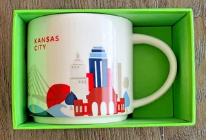 KANSAS CITY Starbucks Mug YOU ARE HERE 14oz Mug 2014 - NEW in the Box - Picture 1 of 10
