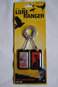 THE LONE RANGER DOG TAGS NEW SEALED OFFICIAL MOVIE FILM DISNEY JOHNNY DEPP - Bild 1 von 3