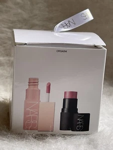 NARS Mini Orgasm Blush Duo - Mini Afterglow Liquid Blush in Orgasm and Mini... - Picture 1 of 3