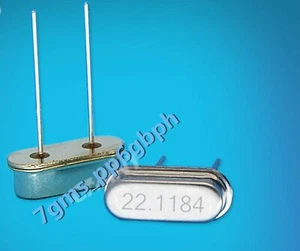 1 PCS NEW Quartz crystal with two feet 22.1184M 18.432M passive clock crystal - Picture 1 of 2