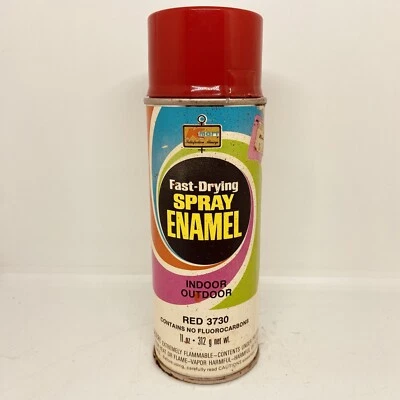 Vintage KMART Red - 3730 Paper Label Enamel Spray Paint Can - Image 1 of 4