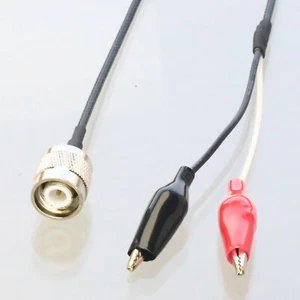 TNC male to 2x Crocodile 27mm Alligator clip RG316 Oscilloscope Test Cable 2~16' - Picture 1 of 6