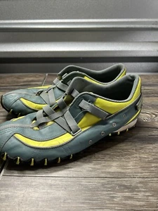 Diesel Sneakers Vintage Cream/Grey/Yellow Z Straps Leather/Mesh Girls SZ 13 - Picture 1 of 8