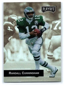 1993 Playoff Football #12 Randall Cunningham    Philadelphia Eagles - Picture 1 of 2