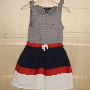 Nautica Girls Sleeveless Americana Dress 5 - Picture 1 of 5