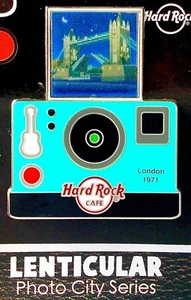 2020 HARD ROCK CAFE LONDON LENTICULAR PHOTO CITY SERIES LONDON BRIDGE LE PIN - Picture 1 of 2
