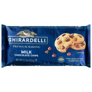 Ghirardelli Milk Chocolate Chips CASE of 12 - Picture 1 of 5