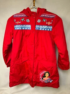 Disney Girls Coat Elena Of Avalor Red Jacket Size 7-8 - Picture 1 of 15