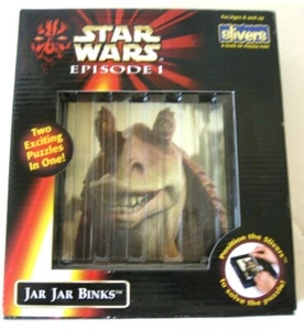 Puzzle Star Wars Episode 1, Jar Jar Binks zwei Puzzles in einem Sammler Splitter - Bild 1 von 1