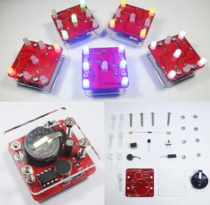DIY Swing Shaking LED Dice Kit With Small Vibration Motor Diy Electronic Kits - Picture 1 of 17