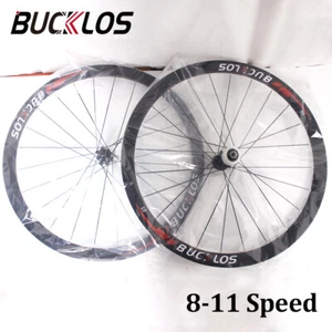 700C Road Wheels Carbon Hub Front Rear Clincher Bicycle Rim Disc Brake​ Wheelset - Picture 1 of 21