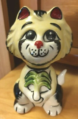 Lorna Bailey Welsh St David Cat Limited Edition 1 of 1 UNIQUE - Image 1 of 4