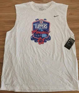 Nuevo Nuevo Con Etiquetas Nike Dri-Fit Los Angeles LA Clippers Hawaii Camisa Clásica XXL XL - Imagen 1 de 1