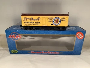 ATLAS O 3-RAIL HOSTER BEER (COLUMBUS, OHIO) 36’ WOOD SIDE REEFER CAR! O SCALE - Picture 1 of 6