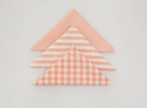 Dark pink Gingham Cotton Fabric Precuts Bundle Patchwork Quilting Scraps 8mm - Picture 1 of 6
