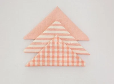 Dark pink Gingham Cotton Fabric Precuts Bundle Patchwork Quilting Scraps 8mm - Image 1 of 4