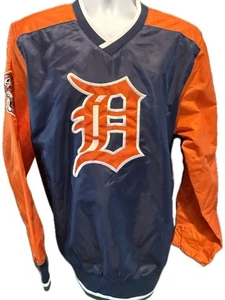 Detroit Tigers STARTER Men’s Cooperstown Retro Pullover Windbreaker - Large $120 - Picture 1 of 4