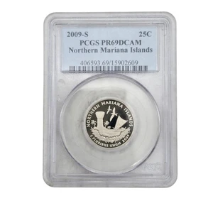 2009-S Northern Mariana Islands Proof Quarter 25C - PCGS PR69 DCAM - Picture 1 of 2