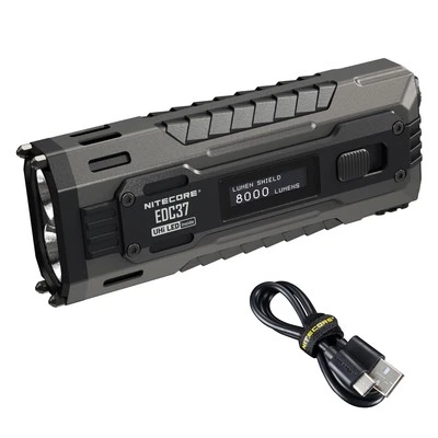 Nitecore EDC37 8000 Lumen USB-C Rechargeable Flat EDC Flashlight - Image 1 of 4