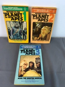 Three 1st Eds RETURN TO PLANET OF APES #1, 2 & 3 Paperbacks William Arrow 1976 - Picture 1 of 14