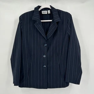 Blazer a rayas Chicos Design para mujer talla 3 US XL carrera dinero antiguo minimalista - Imagen 1 de 7