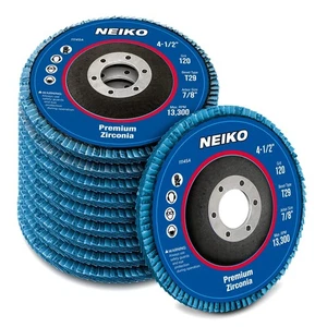 11145A 10 Pack Zirconia Flap Discs 4-1/2 for Angle Grinder, 120 Grit Flapper ... - Picture 1 of 5