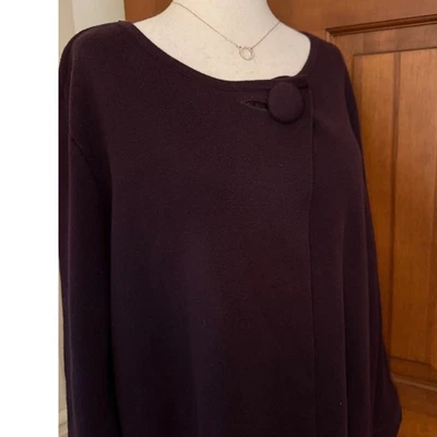 Chaqueta con Capa Alfani Cara Abierta Mujer Mediana Ciruela Ligera Manga Larga Foto 1 de 4