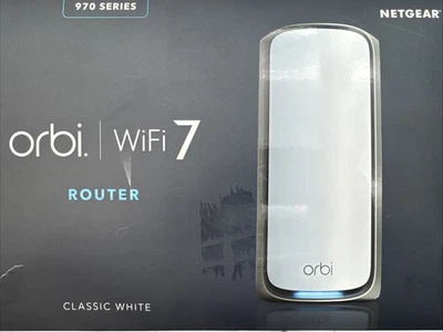 NETGEAR | Orbi 970 Series RBE971S | Quad-Band WiFi 7 Mesh Router - Image 1 of 4